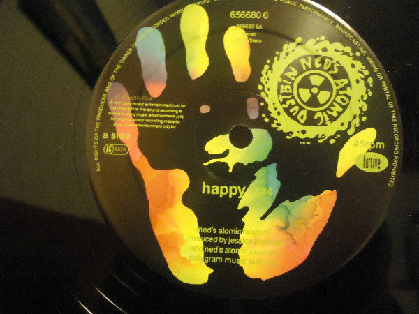 Ned's Atomic Dustbin : Happy (12", Single)