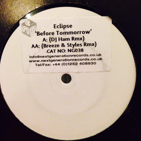 Eclipse (9) : Before Tomorrow (12", Advance, W/Lbl)
