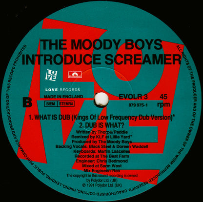 The Moody Boys Introduce Screamer : What Is Dub? (The KLF And Appollo 440 Remixes) (12")