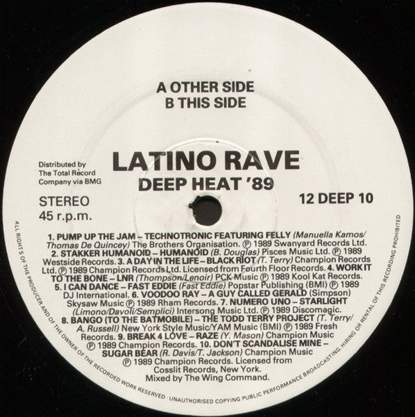 Latino Rave : Deep Heat 89 (12")