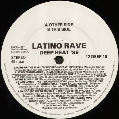 Latino Rave : Deep Heat 89 (12")