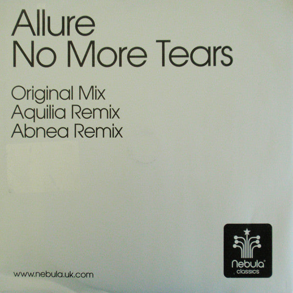 Allure : No More Tears (12")