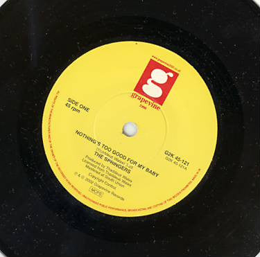 The Springers : Nothing's Too Good For My Baby (7")