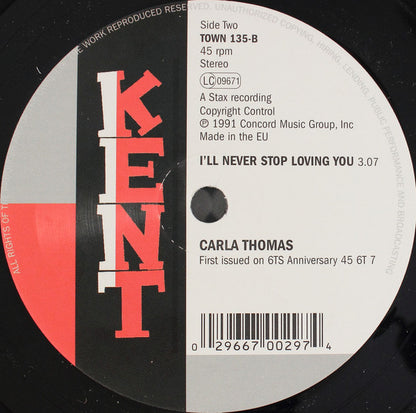Karmello Brooks / Carla Thomas : Tell Me Baby / I'll Never Stop Loving You (7")