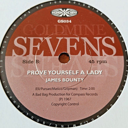 The Silhouettes / James Bounty : Not Me Baby / Prove Yourself A Lady (7", RE)