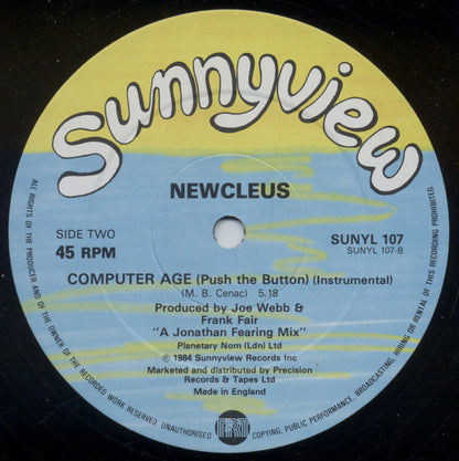Newcleus : Computer Age (Push The Button) (12")