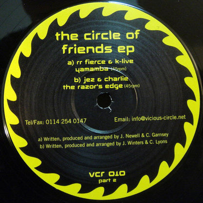 RR Fierce & K-Live / Jez & Charlie : The Circle Of Friends EP (12", EP, Par)