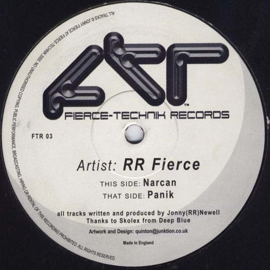 RR Fierce : Narcan / Panik (12")