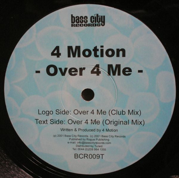 4 Motion : Over 4 Me (12")