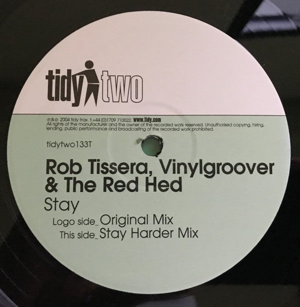 Rob Tissera, Vinylgroover & The Red Hed : Stay (12", Dis)