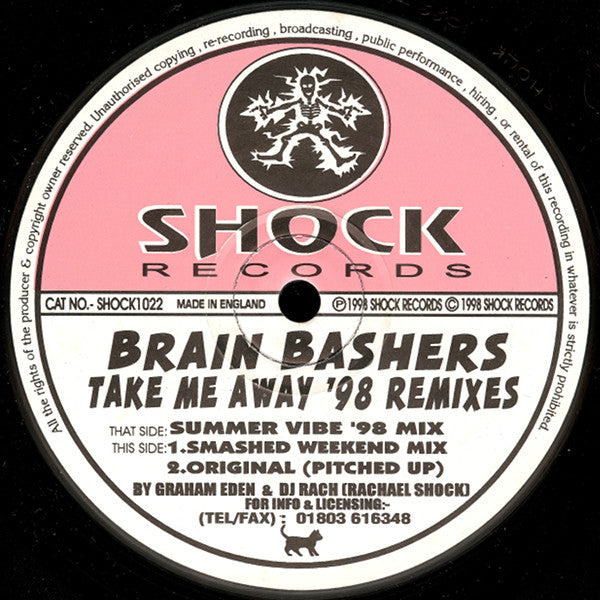 Brain Bashers : Take Me Away ('98 Remixes) (12")