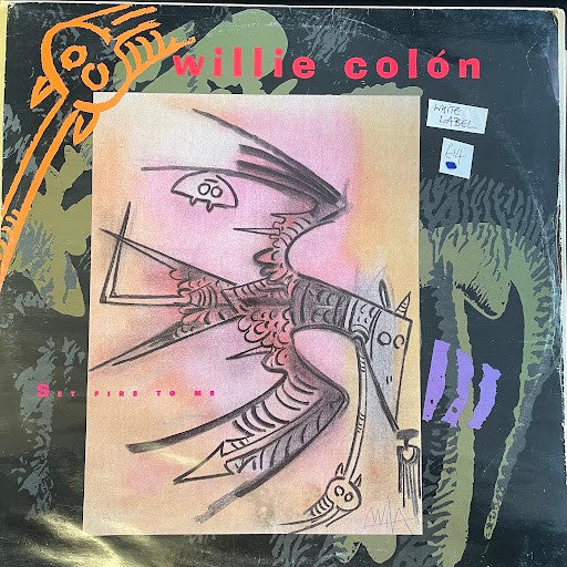 Willie Colón : Set Fire To Me (12", Whi)