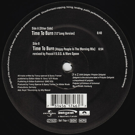 Storm : Time To Burn (12")