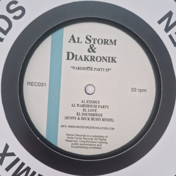 Al Storm & Diakronik : Warehouse Party EP (12", EP)