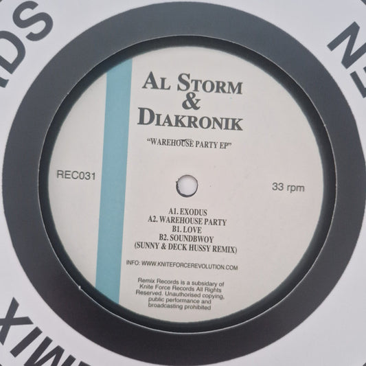 Al Storm & Diakronik : Warehouse Party EP (12", EP)