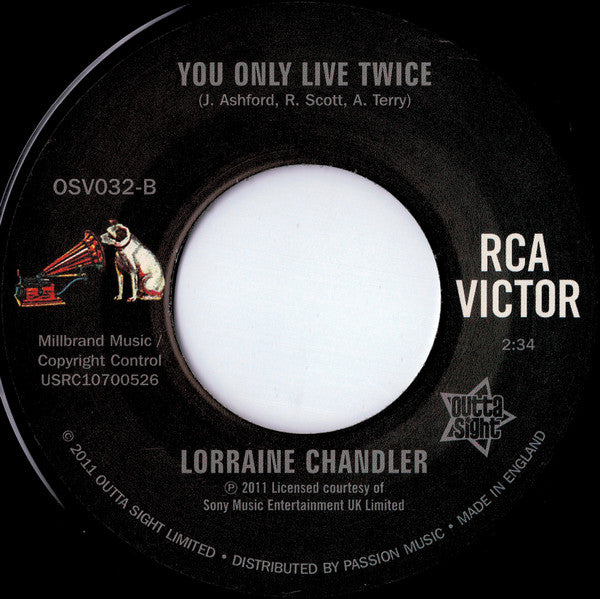 Lorraine Chandler : I Can't Change / You Only Live Twice (7", Single)