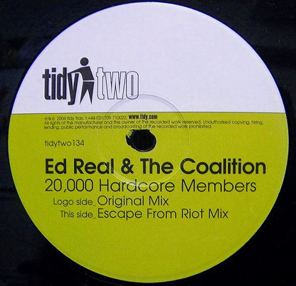 Ed Real & The Coalition (2) : 20,000 Hardcore Members (12")