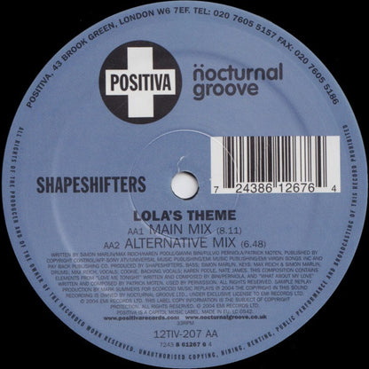 Shapeshifters : Lola's Theme (12")