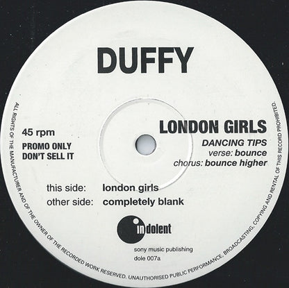 Stephen Duffy : London Girls (12", S/Sided, Promo)