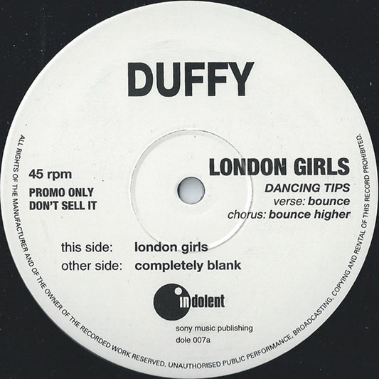 Stephen Duffy : London Girls (12", S/Sided, Promo)