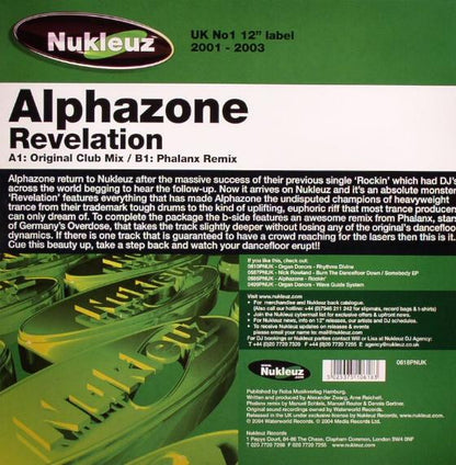 Alphazone : Revelation (12")