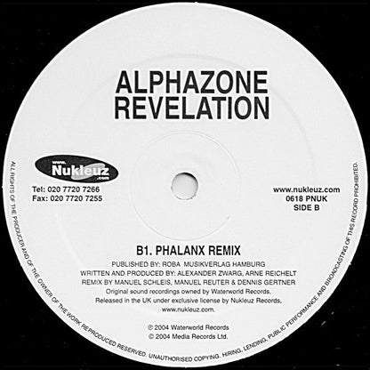 Alphazone : Revelation (12")
