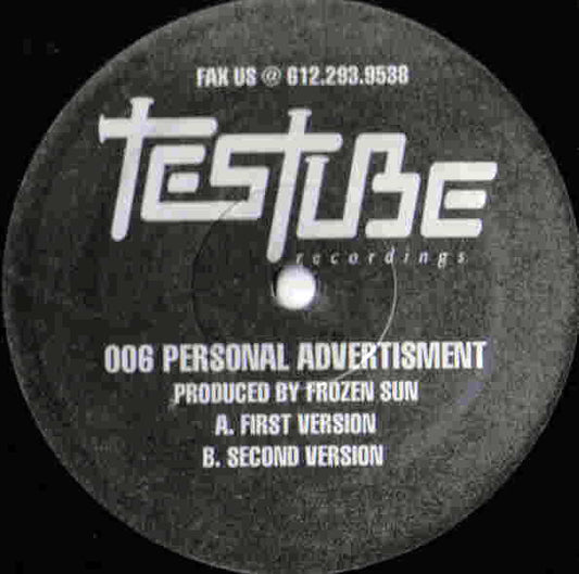 Frozen Sun : Personal Advertisement (12")