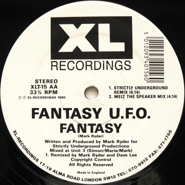 Fantasy U•F•O* : Fantasy (Includes Original & Remix Versions) (12")
