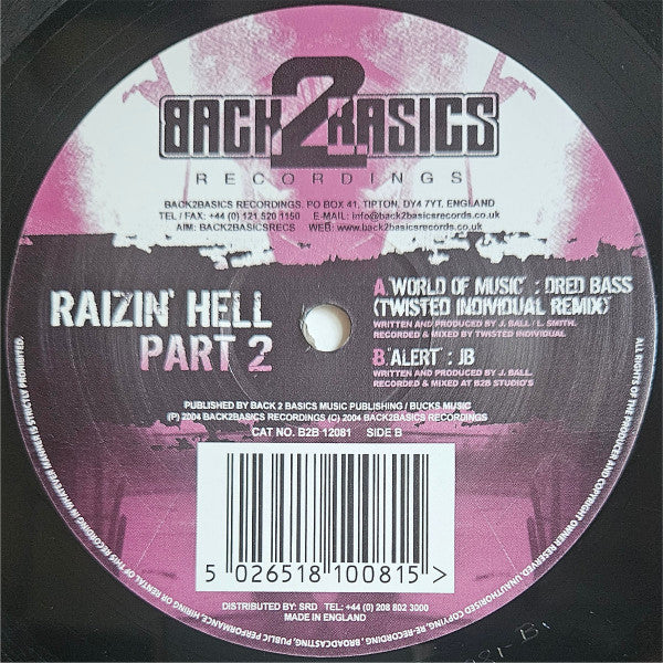 Various : Raizin' Hell Part 2 EP (2x12", EP)