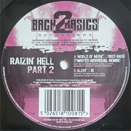 Various : Raizin' Hell Part 2 EP (2x12", EP)
