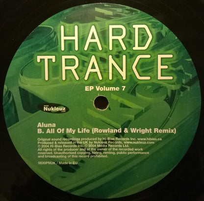 Greg Brookman / Aluna : Hard Trance EP Volume 7 (12", EP)