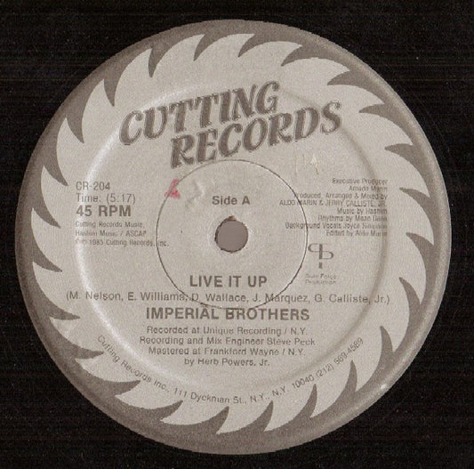 Imperial Brothers : Live It Up (12", Gre)