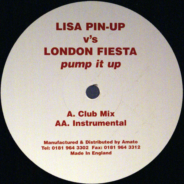 Lisa Pin-Up V's London Fiesta : Pump It Up (12")