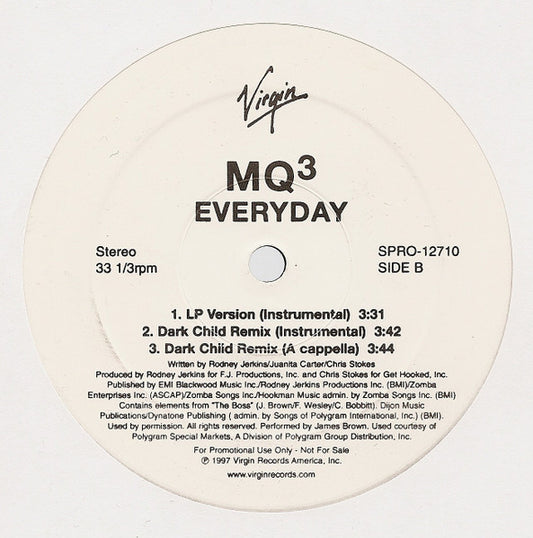 MQ3 : Everyday (12", Promo)