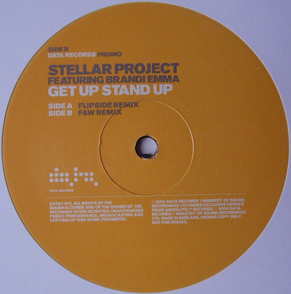 Stellar Project Featuring Brandi Emma : Get Up Stand Up (12", Promo, 2/5)