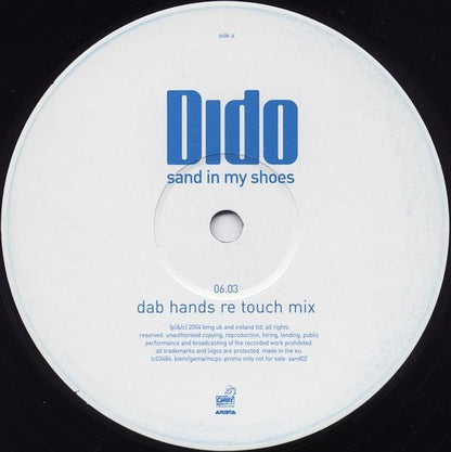 Dido : Sand In My Shoes (12", Promo)