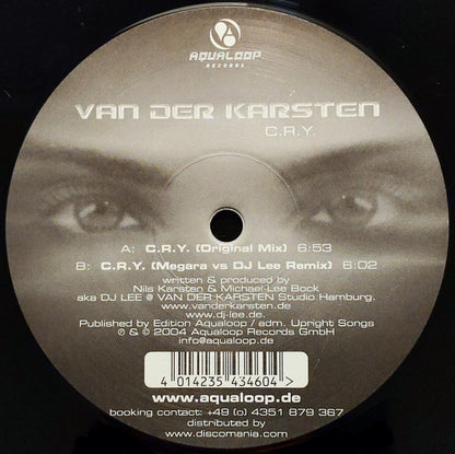 Van Der Karsten : C.R.Y. (12")