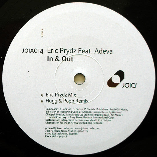 Eric Prydz Feat. Adeva : In & Out (12")