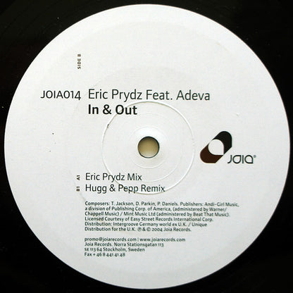 Eric Prydz Feat. Adeva : In & Out (12")