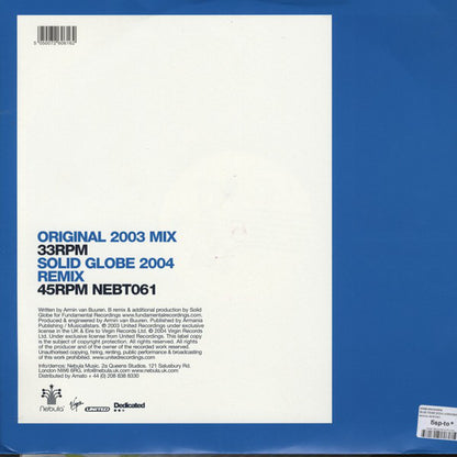 Armin van Buuren : Blue Fear 2004 (12")