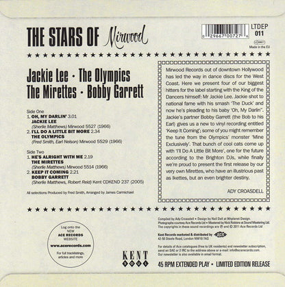 Various : The Stars Of Mirwood (7", EP, Comp, Mono, Ltd)
