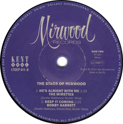 Various : The Stars Of Mirwood (7", EP, Comp, Mono, Ltd)