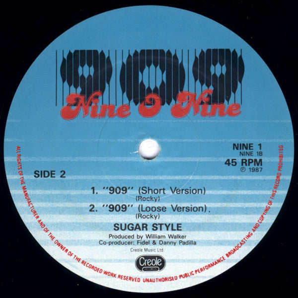 Sugar Style : 909 - The Beat Is Mine (12")