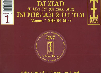 DJ Ziad / DJ Misjah & DJ Tim : Tripoli Trax Volume Three  (12")