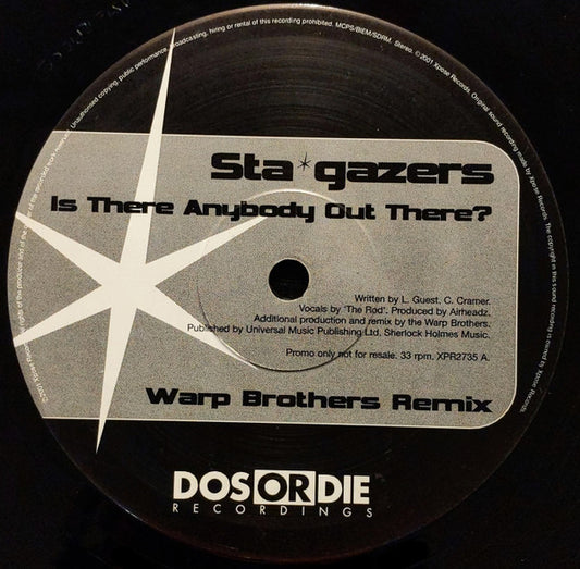 Stargazers : Is There Anybody Out There? (12", Card, Promo)