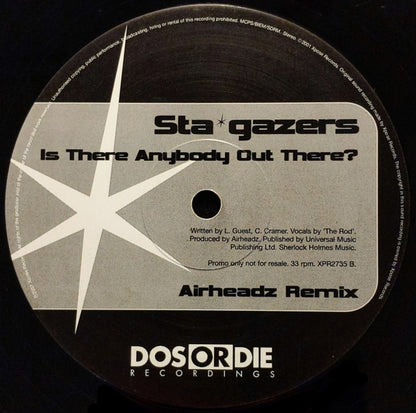 Stargazers : Is There Anybody Out There? (12", Card, Promo)