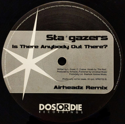 Stargazers : Is There Anybody Out There? (12", Card, Promo)