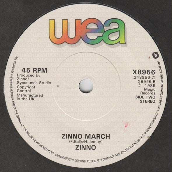 Zinno : What's Your Name? (7", Single)