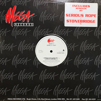 Chris C (2) : Shine A Light (12", Promo)