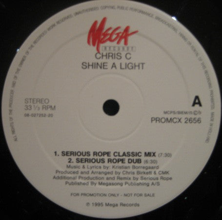 Chris C (2) : Shine A Light (12", Promo)